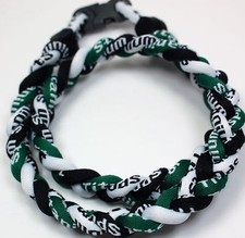 Titanium Sport Tornado Necklace Baseball Softball 3 Rope Team Colors Gift