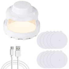 Flea Trap Flea Killer Dome Bed Bug Electric Pest Trap Light with 10Pieces Sticky