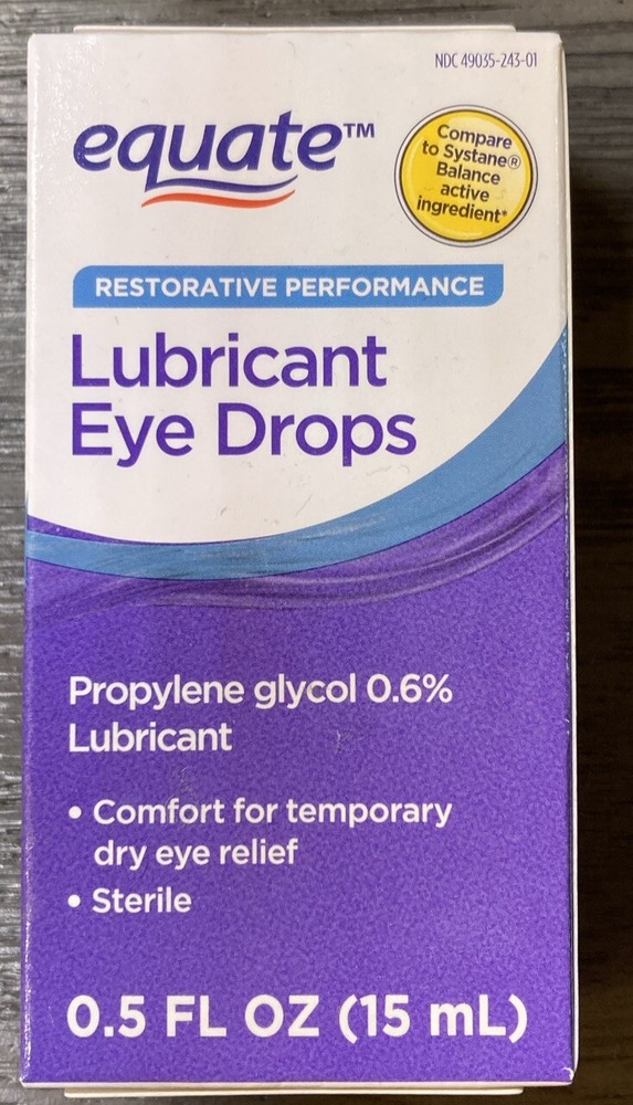 Equate Lubricant Eye Drops: Restorative Performance