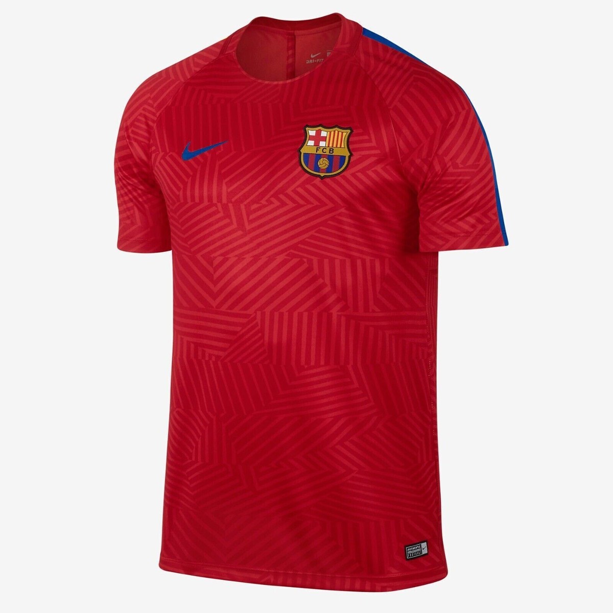 MEN'S NIKE FC BARCELONA 2016/2017 TRAINING FOOTBALL SOCCER SHIRT