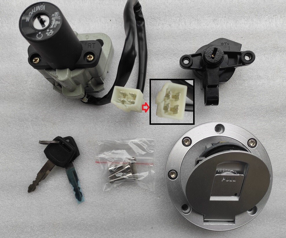 Kit serrure Neiman pour Yamaha XJR 1300 de 1998 à 2003 - Contacteur de démarrage neuf en métal