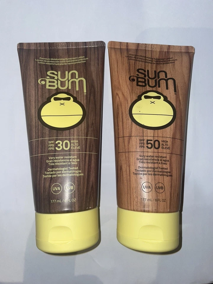 Sun Bum Original SPF 30 or SPF 50 Sun Cream Lotion, Moisturizing Sunscreen 177ml