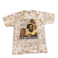VTG 1995 Single Stitch Bob Marley Tee 50th Anniversary Reggae Tie Dye T-Shirt