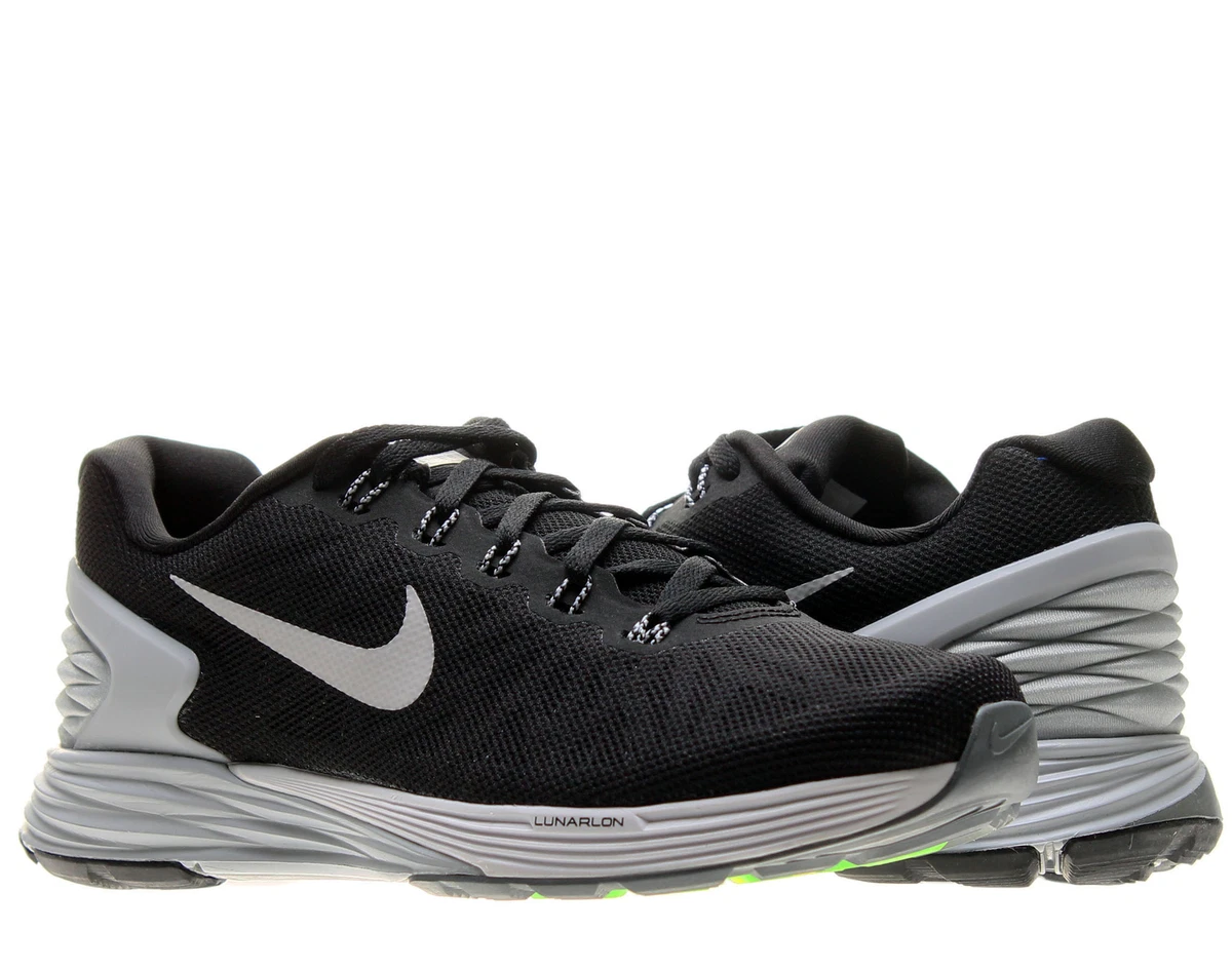 pagar Afectar Elevado Nike Women&#039;s Lunarglide 6 Black/Grey Sz 7 654434-001 Running Shoes |  eBay