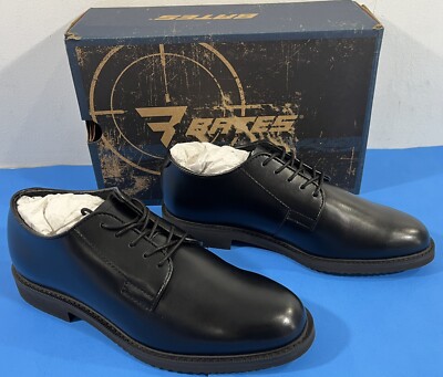 X*様 Bates USN Service Dress Shoes NIB 9.5 M MENS BATES E01840 SENTRY HIGH SHINE OXFORD SHOES BLACK