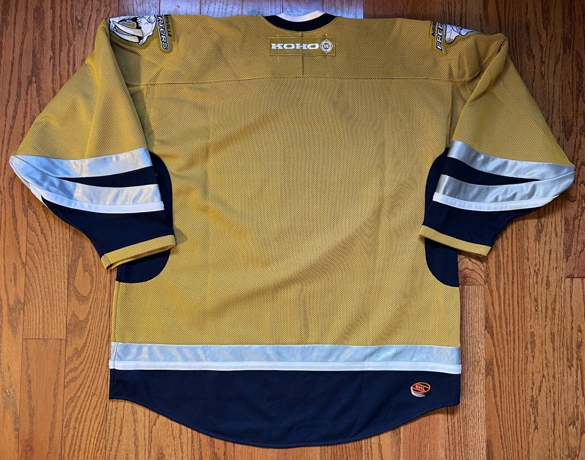 Vintage Koho Nashville Predatots Jersey Mustard Cat Alternate 