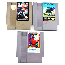 Lot 3 Nintendo NES Games Robocop, Bigfoot, Secret Scroll Flying Dragon