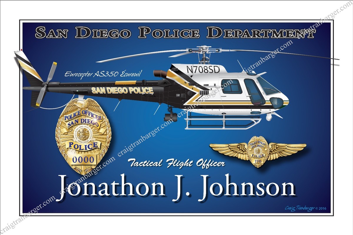 LAPD AS350 ヘリコプターパイロットバッジ LAPD AS350