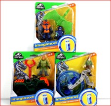 LOT 3 - Imaginext Jurassic World ATV Vehicle  Claire Gyrosphere  PARK Workers