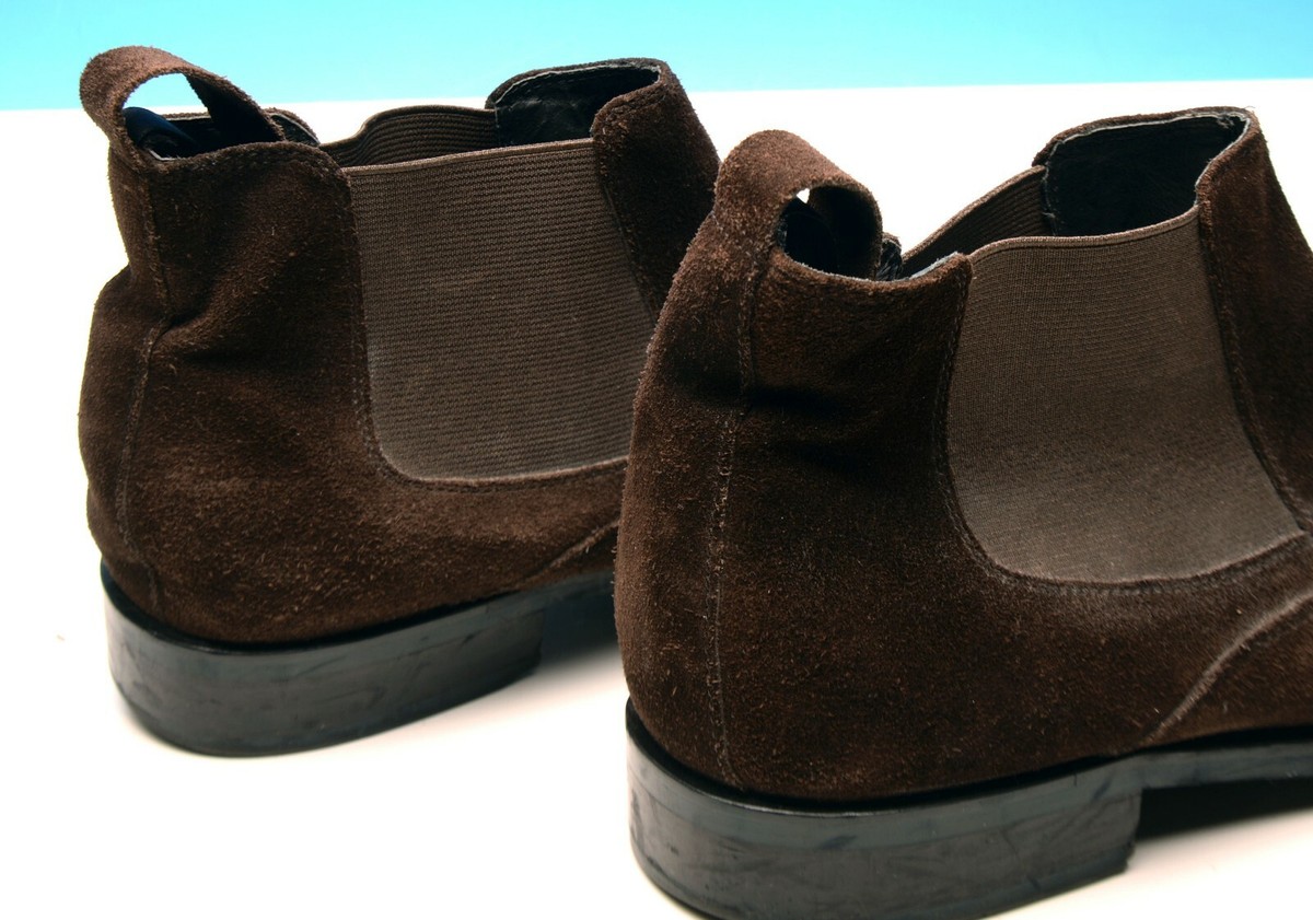 ASHTON GREY CONRAD BROWN SUEDE CHELSEA MODERN URBAN ANKLE 