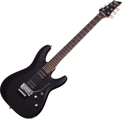 Schecter C-6 FR Deluxe Electric Guitar Satin Black