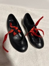 TAPPERS POINTERS Brand BLACK PU TAP DANCE SHOES TOE TAPS ONLY UK Child Size 8