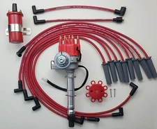 CHEVY 396 427 454 SMALL CAP HEI DISTRIBUTOR +45k Coil + 8.5mm PLUG WIRES -180'S