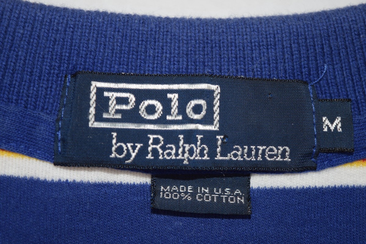 80s Polo by Ralph Lauren USA製 Vtg 80s Polo Ralph Lauren Grid Polo Short Sleeve Light Blue