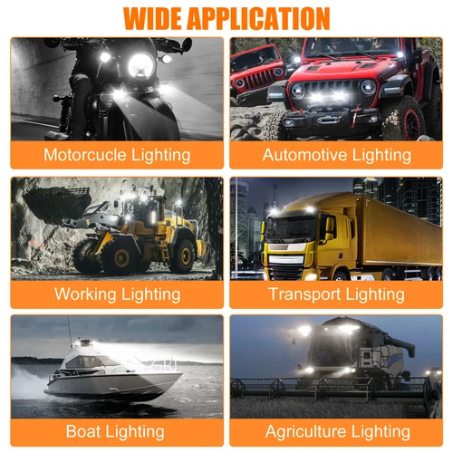 12-80V LED Work Light Bar Flood Spot Lights Driving Lamp Offroad Car Truck SUV - Bild 7 von 8