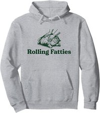 Rolling Fatties Cat Funny Cute Cat Lover Kitten Owner Kitty Pullover Hoodie