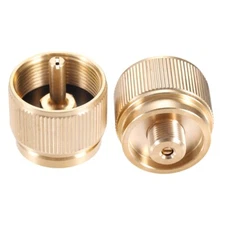 2 x Propane Gas Camping Stove Adapter Fit For EN417 Bottle 7/16" Male Thread