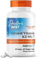 Doctors Best Natural Vitamin K2 MK-7, Supports Tissue & Bone Health Exp 10-25