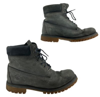 Timberland Men\'s Dark Gray Hiking Boots size 12 6 Inch Waterproof Premium Boot  main image 4