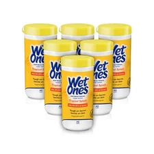 Wet Ones Tropical Pineapple Antibacterial Hand Wipes 240 Count Germ Killing W...