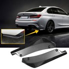 Rear Bumper Fin Canard Splitter Diffuser Valence Spoiler Lip Carbon Fiber Style