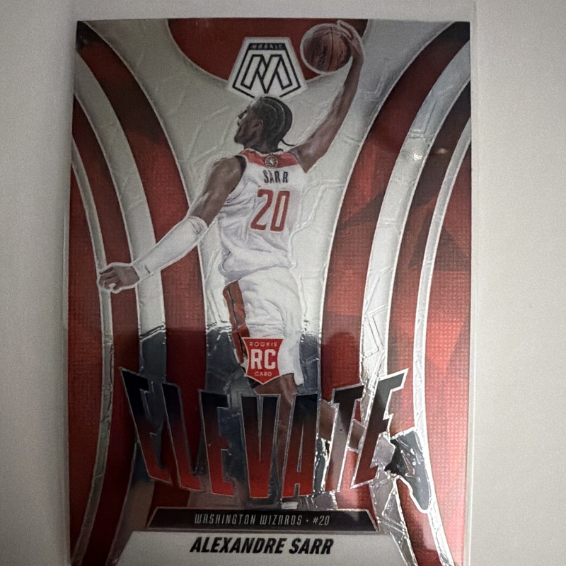 Panini 2024-25 Mosaic Elevate Alexandre Sarr RC Rookie Insert #7 Wizards