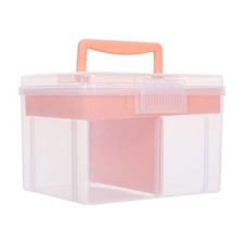 Removable Tray Storage Case Plastic Divided Containers Organizer
