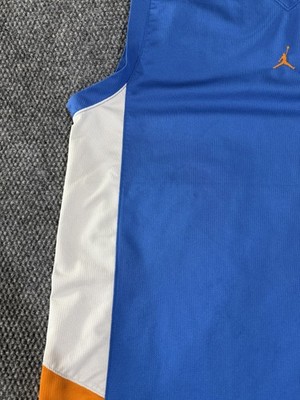 NIKE/ジョーダン/ジャージ/メッシュ/タンクトップ/ジャンプマン/ユニホーム Jordan Tank Jersey Mens XL Blue White Orange Mesh Jumpman