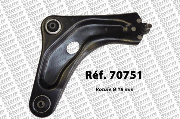 Triangle suspension avant droit pour Peugeot 207 trajets quotidiens sereins