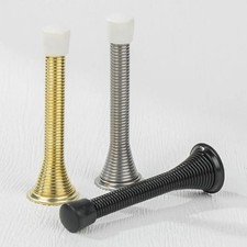 DOOR STOP - SILVER GOLD - SPRING STOPPER - BUFFER - STOPS - PACK