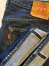 Levis 501XX Jeans W33L36 Big E Selvedge Redli...