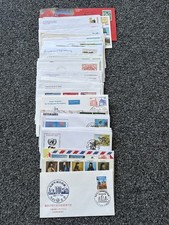 Job Lot of 48 World First Day Covers & Covers FDC s 1980 - 1997 Lot #L73