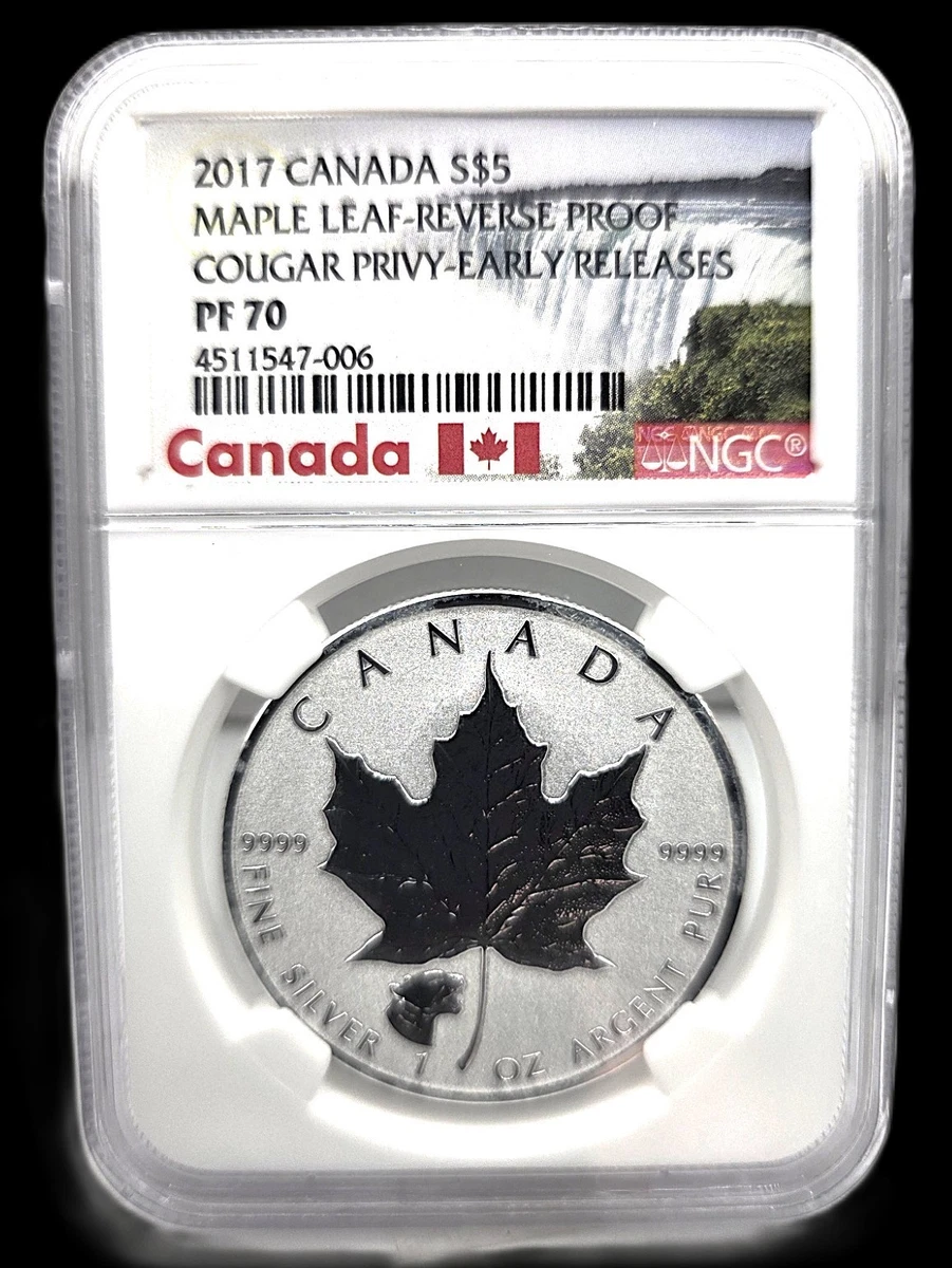 Canadian Maple Leaf NGC Grade PR 70 Silver Bullion Coins for sale