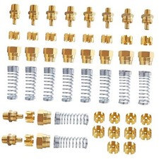Brass DOT Air Brake Hose End Fitting Kit, J1402 Air Brake Fitting 50PCS