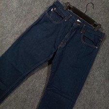 All American Clothing Co Jeans Mens 34x32 Blue Straight Leg Denim USA Made