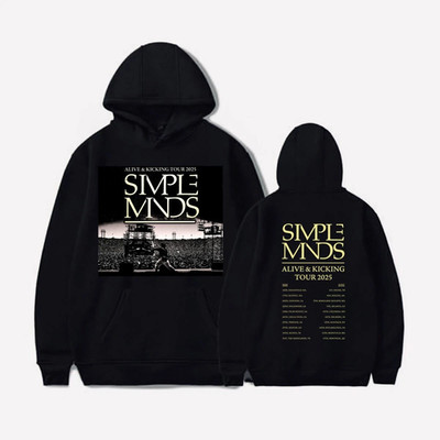 Simple Minds Tour 2025 Hoodie Rock Band Tee Alive and Kicking Gift for Unisex
