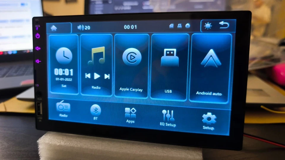 Radio Para Coche Con Pantalla Táctil 7 Pulgadas, 2 Din, Bluetooth Y CarPlay - Imagen 2 de 4