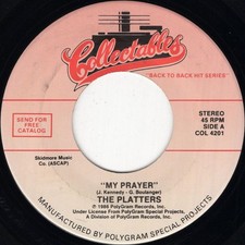 The Platters, My Prayer, 7", RE , NM or M-, 4161411129