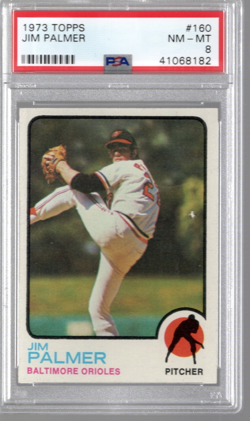 Jim Palmer 1973 Topps #160 PSA 8