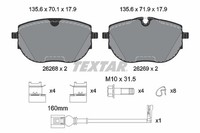 Bremsbelagsatz FÜR VW California T6 Camper (Sgc, Sgg, Shc) - Textar 2626801