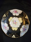 Rare Royal Albert Cup Saucer Black With White Cameos & Flowers 1930s — photo 2