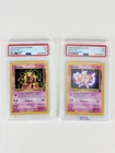 1999 POKEMON GAME MOVIE PROMO #3 MEWTWO PSA 7 & 2000 Black Star PSA 5