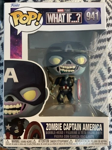 Funko Pop! Marvel ZOMBIE CAPTAIN AMERICA #941 Vinyl Bobblehead Figure