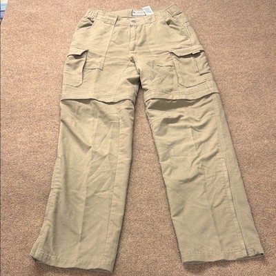 Columbia Titanium Men s Pants 32x34 Thick Omni Dry Convertible Hiking Fish Tan