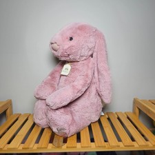 Jellycat Bashful Luxe Bunny Rosa Big / Huge - AUTHENTIC - NEW WITH TAGS