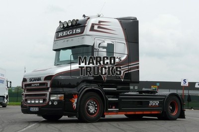 LKW Foto Scania R Series Zugmaschine Frankreich schwarz REGIS DBR #k4je