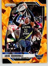 Arike Ogunbowale 2024 Panini Prizm WNBA Ice Orange Prizms 28 Dallas Wings