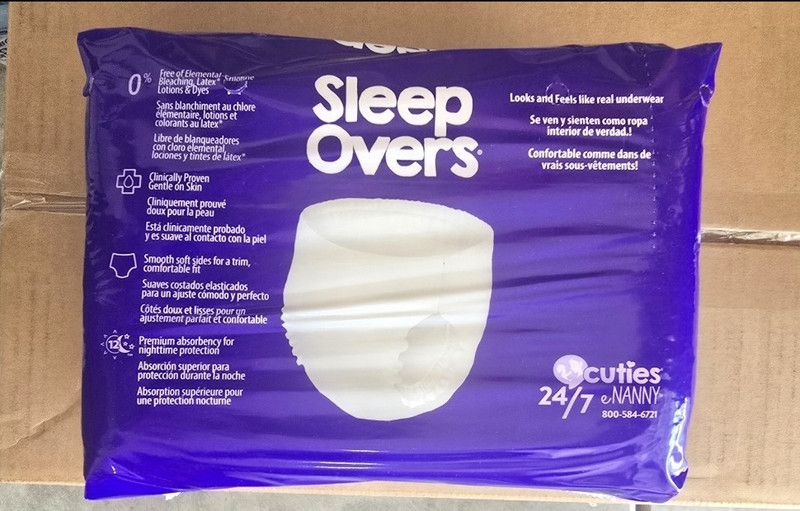 Cuties eNANNY Overnight Youth Pants Diapers XL 22ct 85-140 lb White Unisex