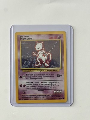 Pokémon Mewtwo Base Set 10/102 Holo 1999-2000 Wizards Base Set | eBay