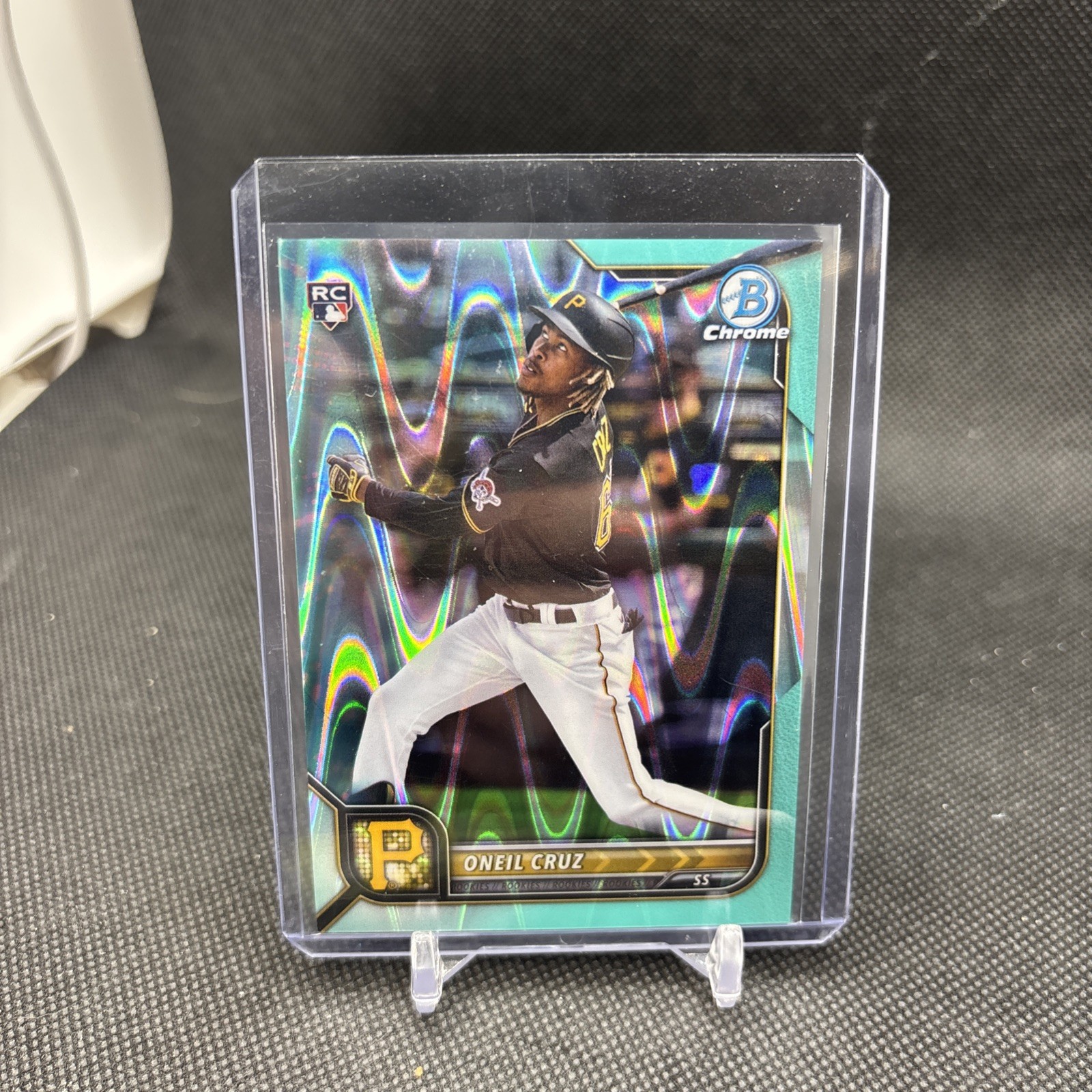 2022 Bowman Chrome - Oneil Cruz #45 Aqua Raywave Refractor /199 (RC)